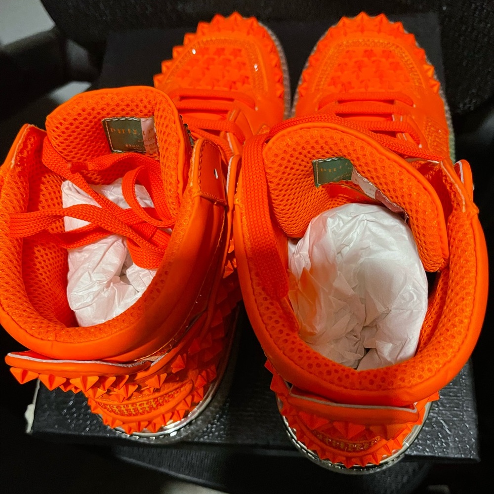Philipp Plein Crystal leather hightop sneakers - Picture 10 of 11